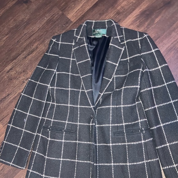 Ralph Lauren women’s Classic Black Checkered blazer - Picture 2 of 3